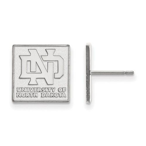 University of North Dakota Fighting Hawks Sterling Silver Post Earrings 2.44 gr