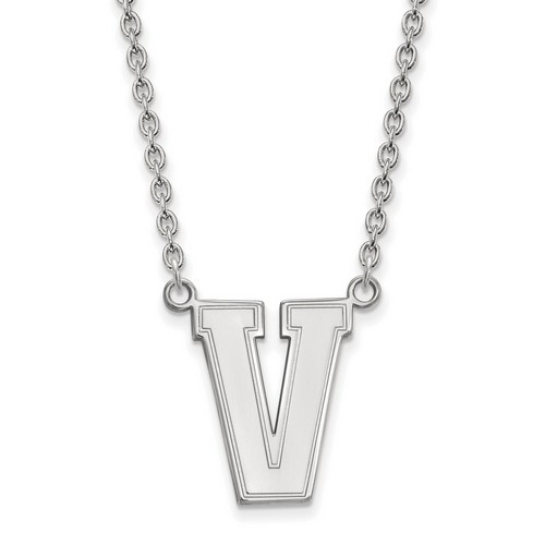 Vanderbilt University Commodores Large Pendant Necklace in Sterling Silver