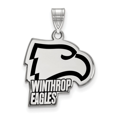Winthrop University Eagles Large Pendant in Sterling Silver 3.14 gr
