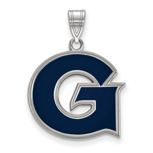 Georgetown University Hoyas Large Pendant in Sterling Silver 2.80 gr