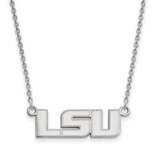 Louisiana State University LSU Tigers Sterling Silver Pendant Necklace 3.73 gr