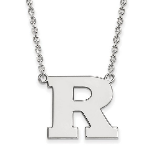 Rutgers University Scarlet Knights Large Sterling Silver Pendant Necklace 6.88gr