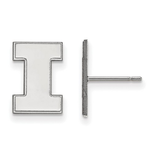 University of Illinois Fighting Illini Sterling Silver Post Earrings 1.59 gr
