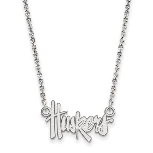 University of Nebraska Cornhuskers Sterling Silver Pendant Necklace 2.90 gr