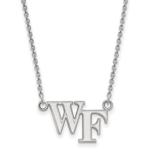 Wake Forest University Demon Deacons Pendant Necklace in Sterling Silver 4.41 gr