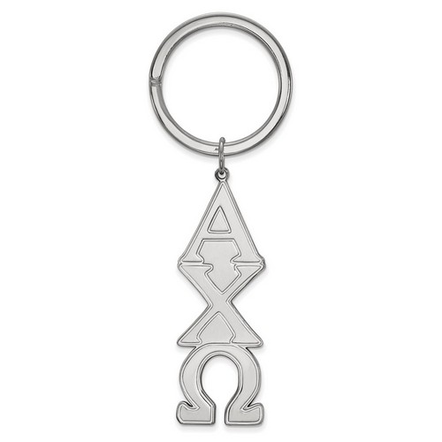 Alpha Chi Omega Sorority Key Chain in Sterling Silver 11.64 gr