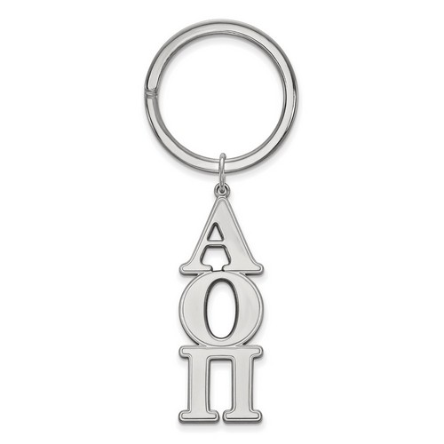 Alpha Omicron Pi Sorority Key Chain in Sterling Silver 11.64 gr