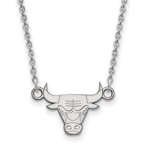 Chicago Bulls Small Pendant Necklace in Sterling Silver 2.74 gr