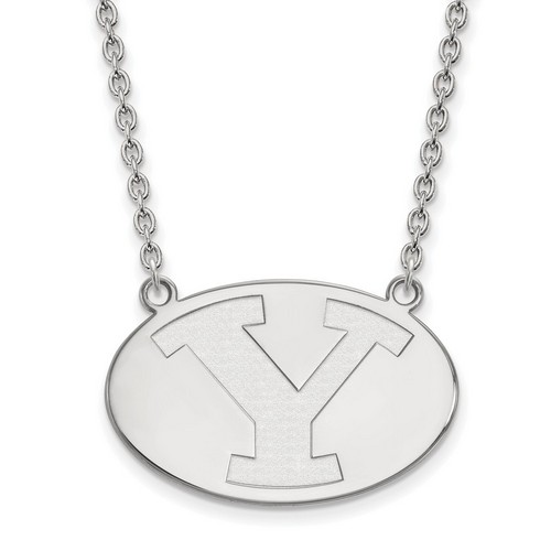 Brigham Young University Cougars Large Sterling Silver Pendant Necklace 8.03 gr