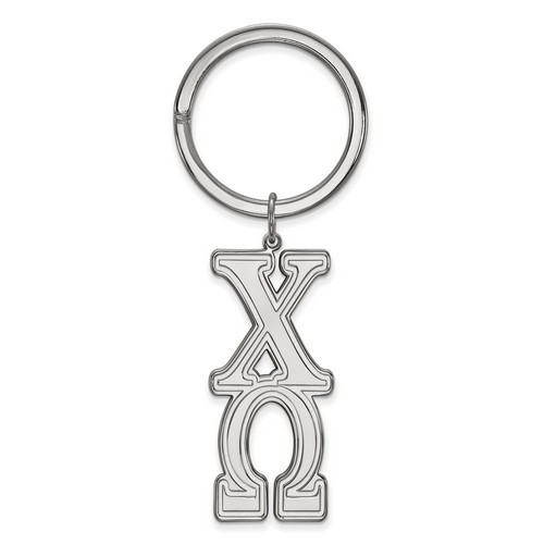 Chi Omega Sorority Key Chain in Sterling Silver 10.74 gr