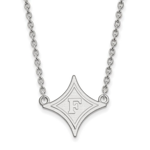 Furman University Paladins Large Pendant Necklace in Sterling Silver 4.61 gr