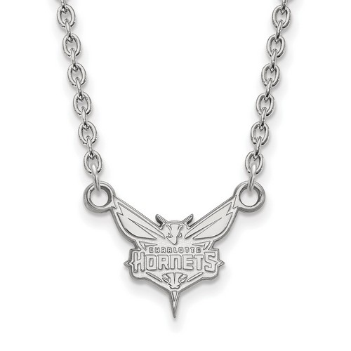 Charlotte Hornets Small Pendant Necklace in Sterling Silver 2.75 gr
