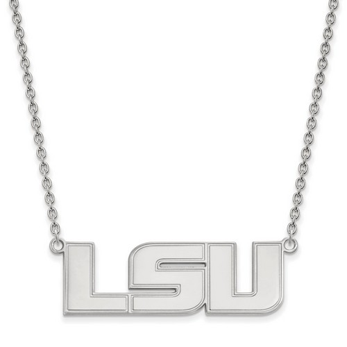 Louisiana State University LSU Tigers Sterling Silver Pendant Necklace 8.73 gr