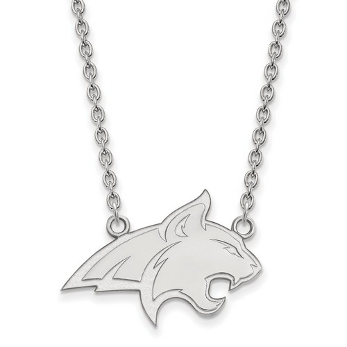 Montana State University Bobcats Large Sterling Silver Pendant Necklace 5.75 gr