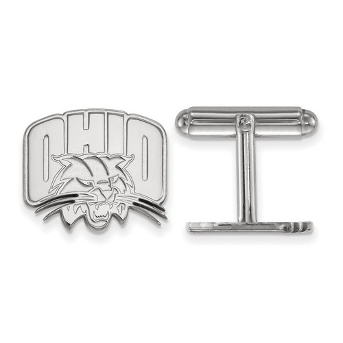 Ohio University Bobcats Cuff Link in Sterling Silver 7.95 gr