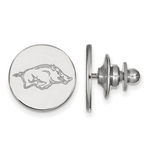 University of Arkansas Razorbacks Lapel Pin in Sterling Silver 2.28 gr