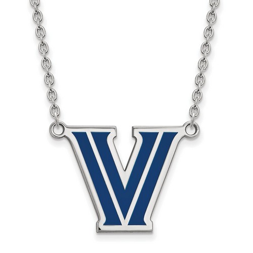 Villanova University Wildcats Large Pendant Necklace in Sterling Silver 5.73 gr
