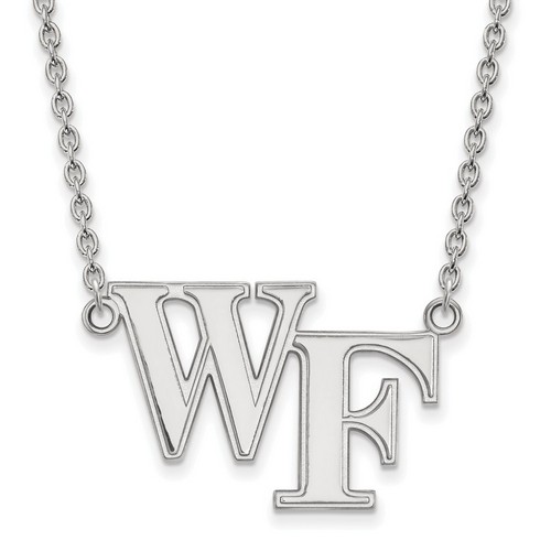 Wake Forest University Demon Deacons Pendant Necklace in Sterling Silver 6.14 gr