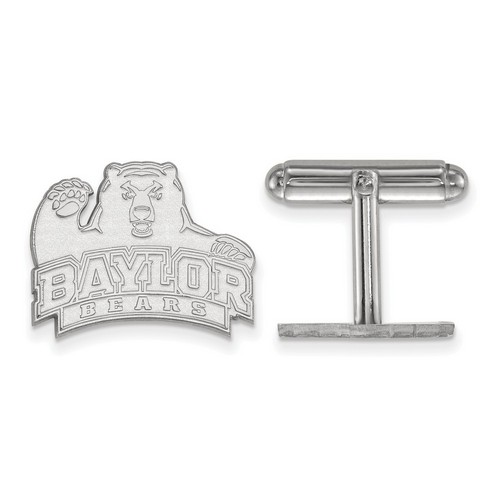 Baylor University Bears Cuff Link in Sterling Silver 7.21 gr