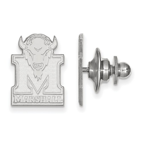 Marshall University Thundering Herd Lapel Pin in Sterling Silver 1.58 gr