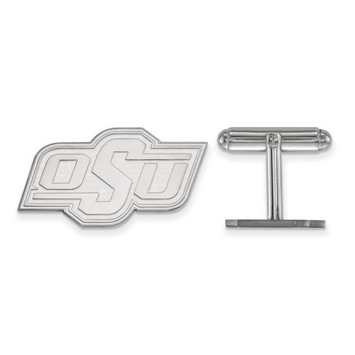 Oklahoma State University Cowboys Cuff Link in Sterling Silver 9.57 gr