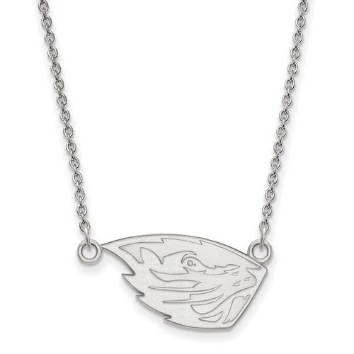 Oregon State University Beavers Small Sterling Silver Pendant Necklace 3.57 gr