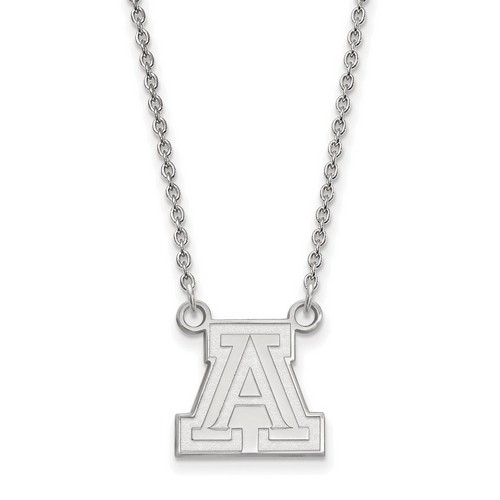 University of Arizona Wildcats Small Pendant Necklace in Sterling Silver 3.18 gr