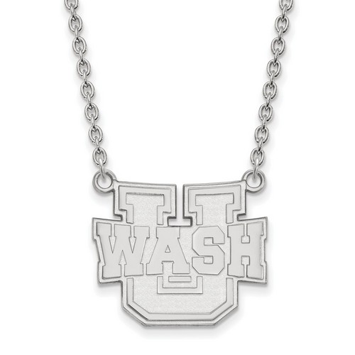 Washington University Saint Louis Bears Sterling Silver Pendant Necklace 6.71 gr