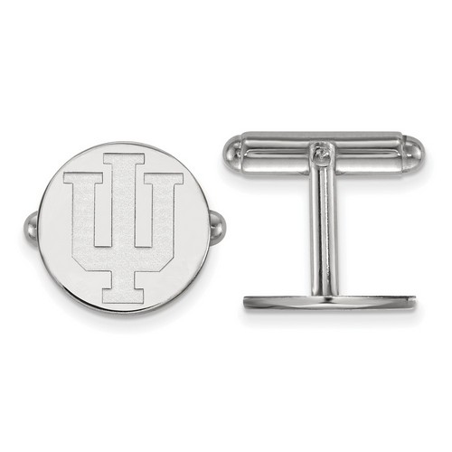 Indiana University Hoosiers Cuff Link in Sterling Silver 6.94 gr