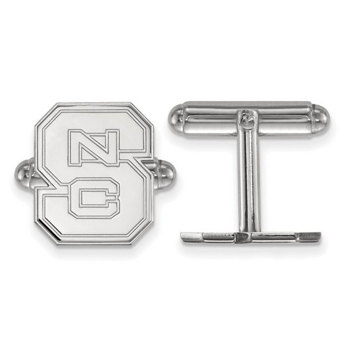 North Carolina State University Wolfpack Cuff Link in Sterling Silver 7.28 gr