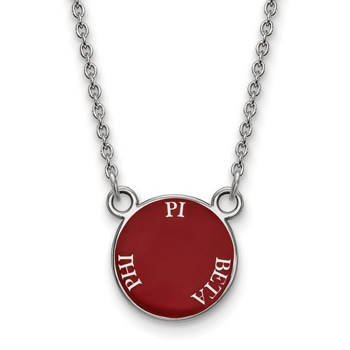 Pi Beta Phi Sorority XS Pendant Necklace in Sterling Silver 3.11 gr