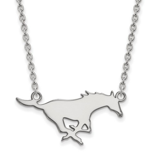 Southern Methodist University Mustangs Sterling Silver Pendant Necklace 5.49 gr