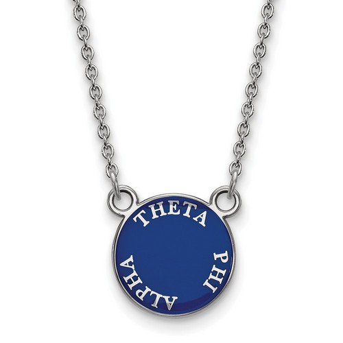 Theta Phi Alpha Sorority XS Pendant Necklace in Sterling Silver 3.07 gr