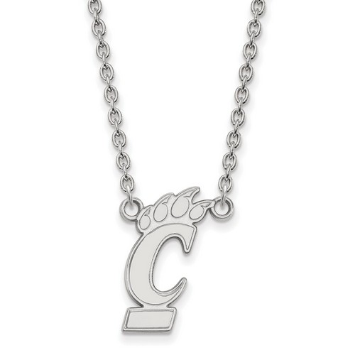 University of Cincinnati Bearcats Large Sterling Silver Pendant Necklace 4.65 gr