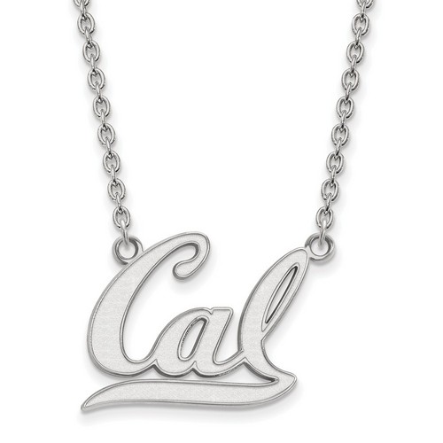 UC Berkeley California Golden Bears Large Sterling Silver Pendant Necklace