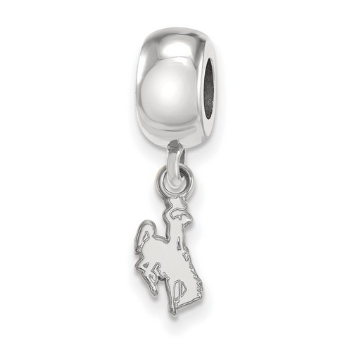 University of Wyoming Cowboys XS Dangle Bead Charm in Sterling Silver 2.60 gr