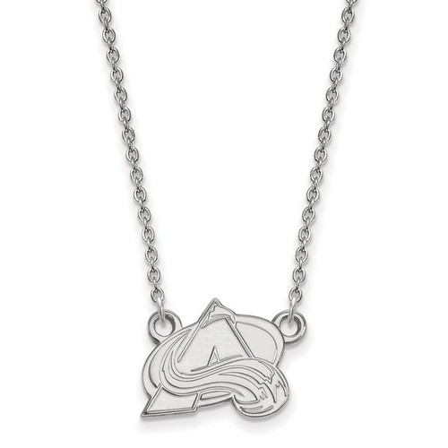 Colorado Avalanche Small Pendant Necklace in Sterling Silver 3.23 gr