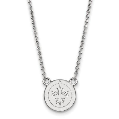 Winnipeg Jets Small Pendant Necklace in Sterling Silver 3.22 gr