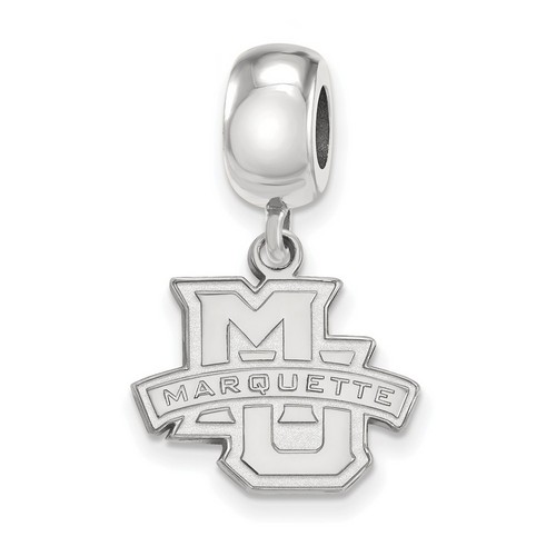 Marquette University Golden Eagles Small Dangle Bead in Sterling Silver 3.64 gr