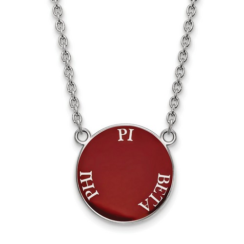 Pi Beta Phi Sorority Small Pendant Necklace in Sterling Silver 5.84 gr