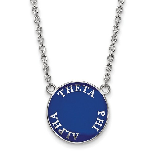 Theta Phi Alpha Sorority Small Pendant Necklace in Sterling Silver 5.95 gr