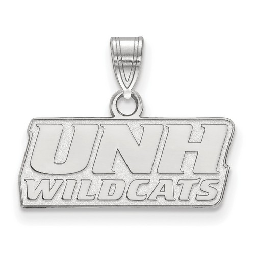 University of New Hampshire Wildcats Small Pendant in Sterling Silver 1.76 gr