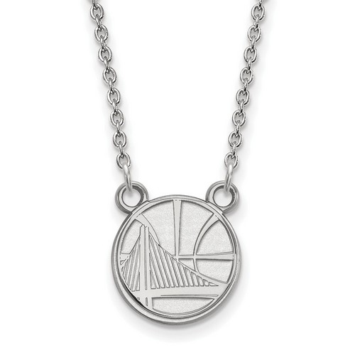 Golden State Warriors Small Pendant Necklace in Sterling Silver 3.19 gr