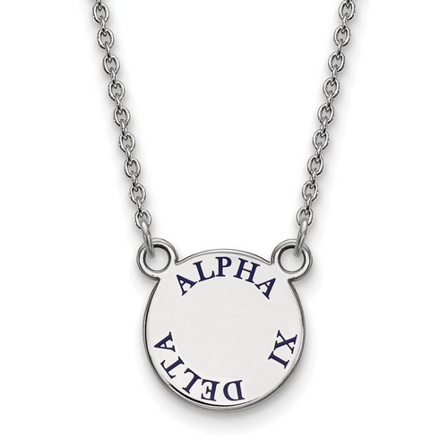 Alpha Xi Delta Sorority XS Pendant Necklace in Sterling Silver 3.40 gr
