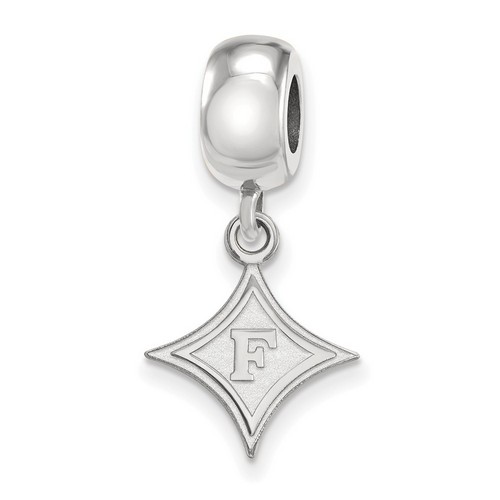 Furman University Paladins Small Dangle Bead in Sterling Silver 2.82 gr