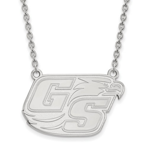 Georgia Southern University Eagles Large Sterling Silver Pendant Necklace 8.42gr