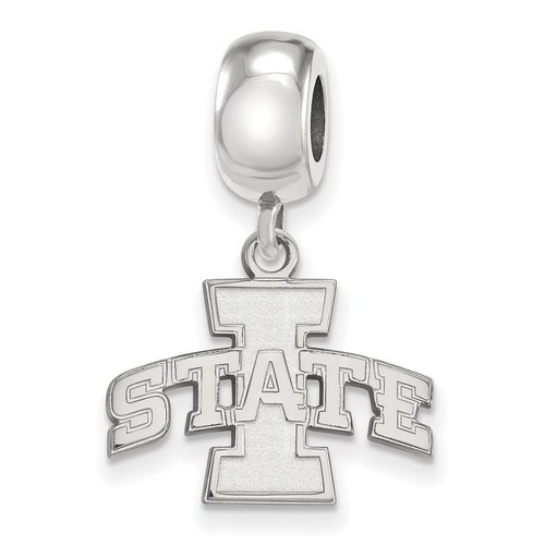 Iowa State University Cyclones Small Dangle Bead in Sterling Silver 3.26 gr