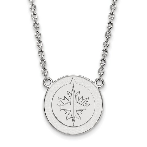 Winnipeg Jets Large Pendant Necklace in Sterling Silver 6.44 gr