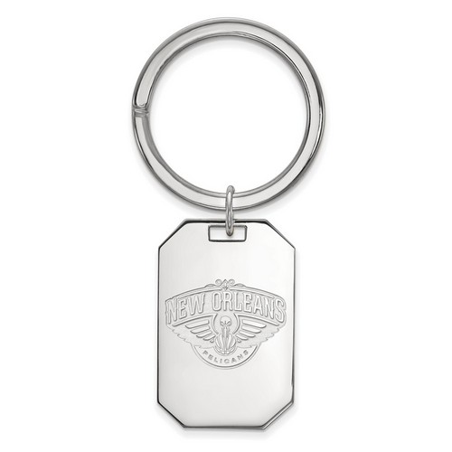 New Orleans Pelicans Key Chain in Sterling Silver 5.60 gr