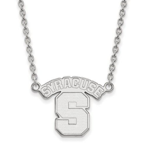 Syracuse University Orange Large Pendant Necklace in Sterling Silver 5.84 gr